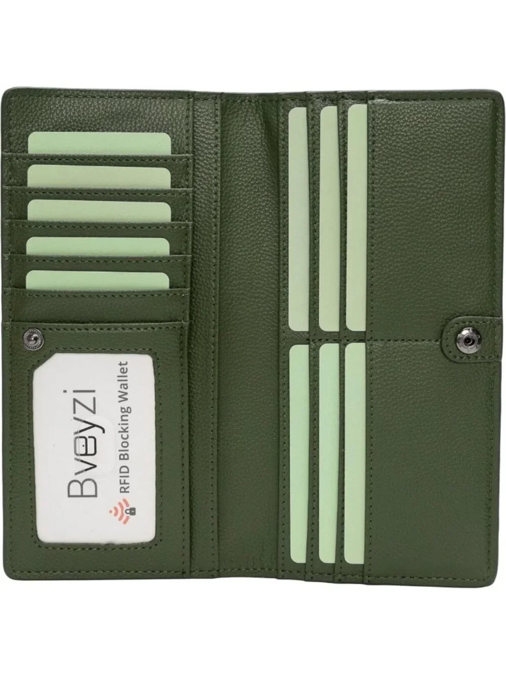 Ultra Slim Thin Leather RFID Blocking Bifold Wallet Clutch for Women - Stylish